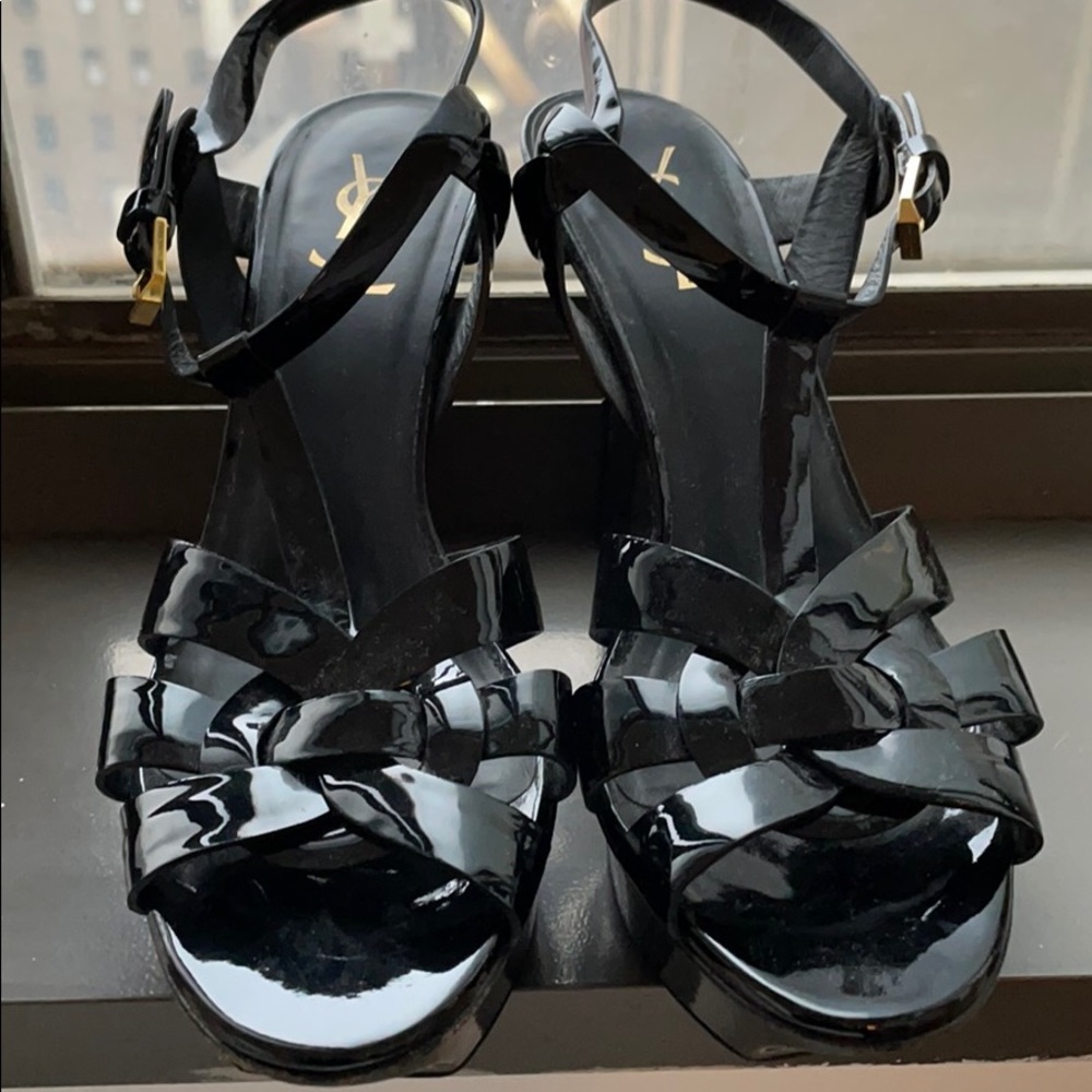YSL Tribute Patent Leather Heels